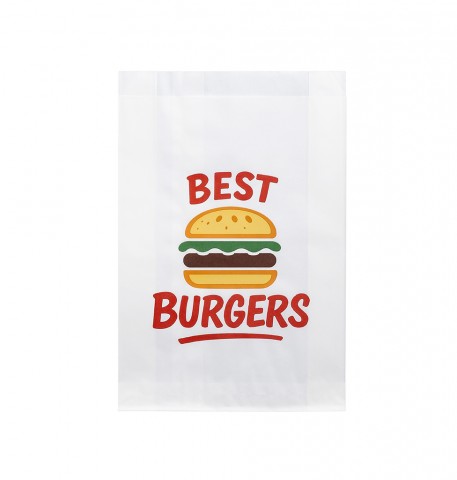 M Printed Paper Best Burger Bags x1000