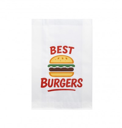 M Printed Paper Best Burger Bags x1000