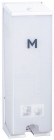 M Vertical Toilet Roll Dispenser - White 3 Roll 