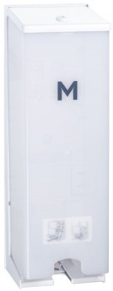 M Vertical Toilet Roll Dispenser - White 3 Roll