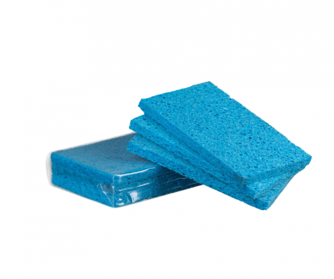 M Antibacterial Cellulose Sponge Blue 3 Pack