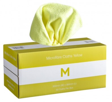M Dispenser Microfibre Cloths  - Yellow