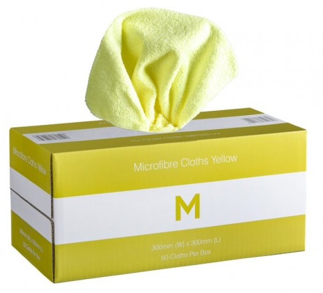 M Dispenser Microfibre Cloths  - Yellow