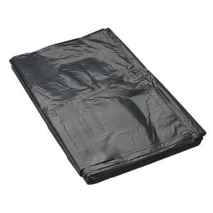 NZ MADE BLACK RUBBISH BAG TEAR TOP 80L - 50 Bags