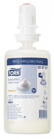 TORK 520701 SOAP PREMIUM  XTRA MILD FOAM S4 1L