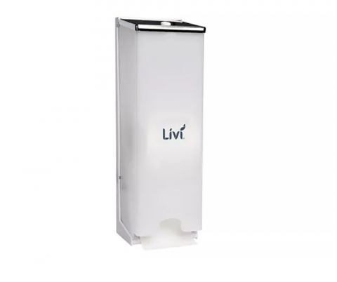 Livi 3 Roll Vertical Dispenser White - D130