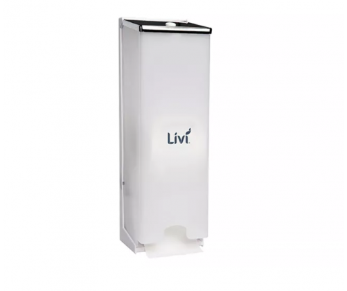 Livi 3 Roll Vertical Dispenser White - D130