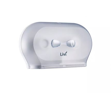 Livi Double Mini Jumbo Dispenser White - D774