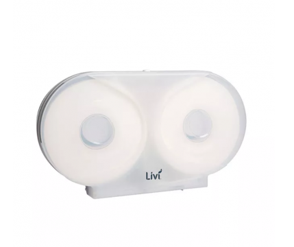 Livi Jumbo Double Dispenser White - D860