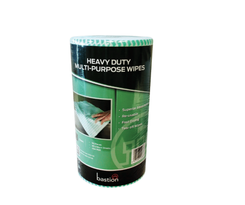Bastion Heavy Duty Cloth Roll Green - 90 Sheets