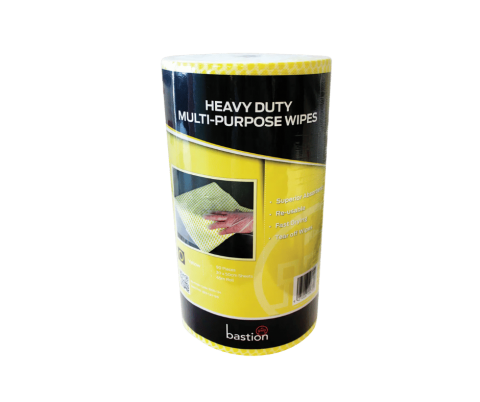 Bastion Heavy Duty Cloth Roll Yellow - 90 Sheets