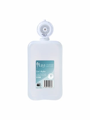 Livi Activ - Instant Hand Foam Sanitiser 1L (A Free)
