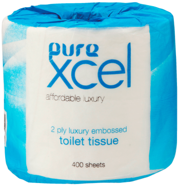 Pure Xcel 2Ply Wrapped Toilet Paper X48 - XT400