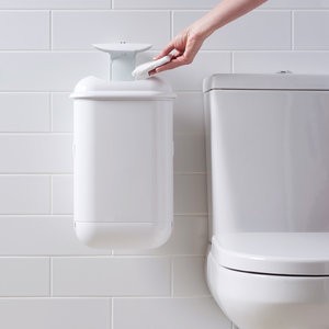 Pod Petite Automatic Sanitary Bin - White