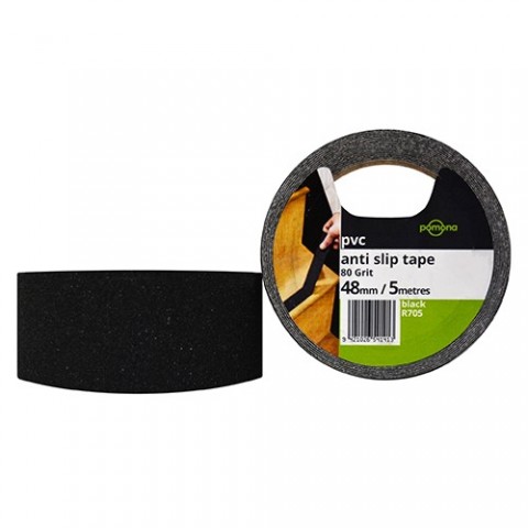 Tape - Anti Slip - 80 Grit Black - 48mm X 5m