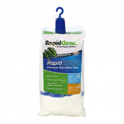 RapidClean Premium Microfibre Round Mop 350G