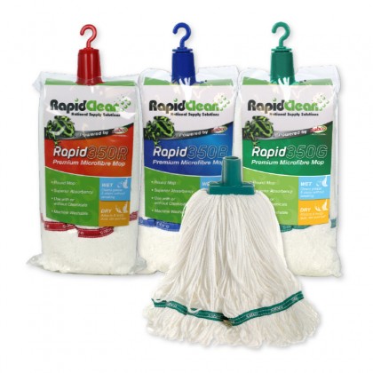 RapidClean Premium Microfibre Round Mop 350G