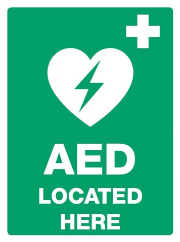 Defibrillator Sign