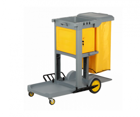 JANITOR CART WITH LOCK BOX