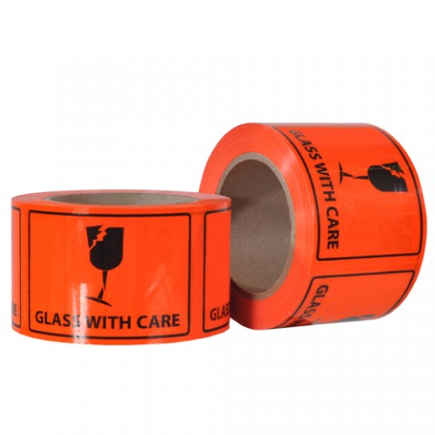 Rippa Shipping Pet Label - Handle With Care - 72mm X 100mm X 66m