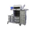 Sabco Professional Lockable Janitor Cart with Hood