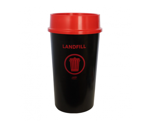 Sabco Recycling Station 60L Bin & Red Lid