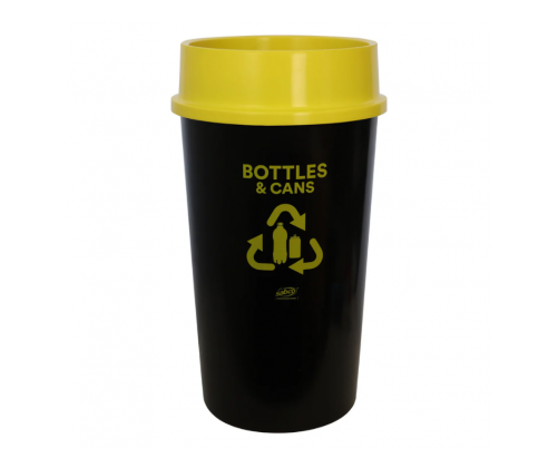 Sabco Recycling Station 60L Bin & Yellow Lid