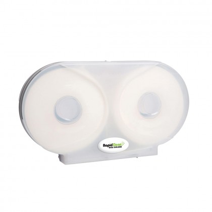 RapidClean Entice Double Jumbo Toilet Paper Dispenser