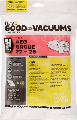 F005 AEG Grobe 22-26 SMS Bags - 5 Pack