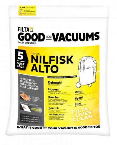 C019 Nilfisk Altoi Vac Bags 5 Pack