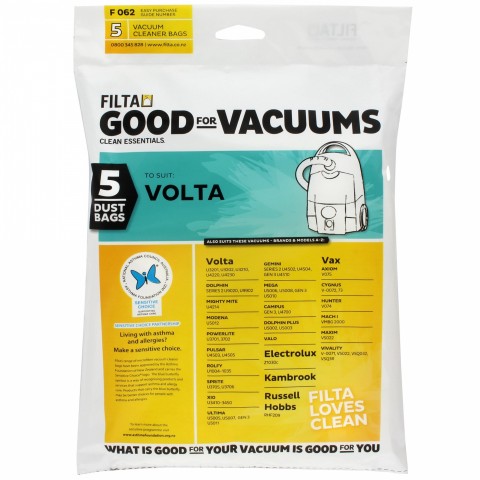 F062 VOLTA VAC BAGS 5 pack