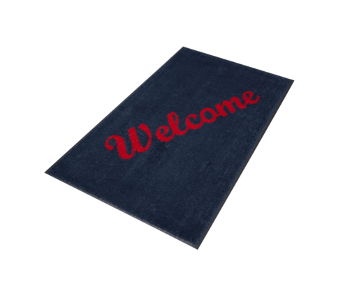 Welcome Mat Blue