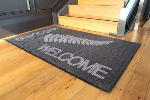 Black Silverfern Welcome Mat 1200 x 1800mm