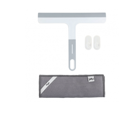 Vigar Bathroom Squeege with Cloth & Hooks.