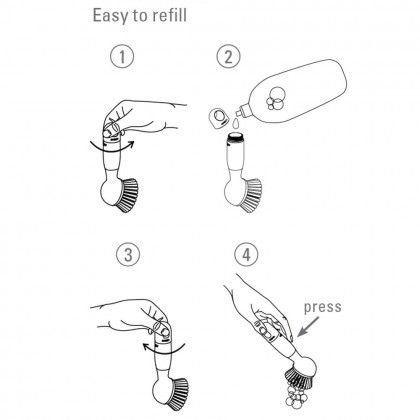 Rengo Soap Dispensing Dish Brush
