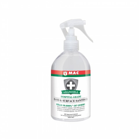 Mac Arandell Alcohol Hand & Surface Sanitiser 500ml