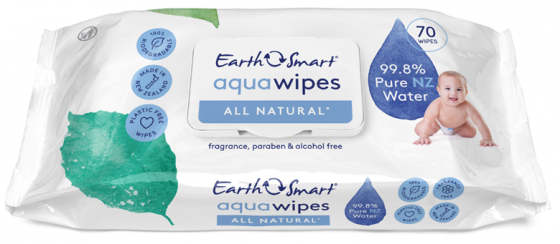 Earthsmart Aquawipes Natural - 12 Packs Of 70