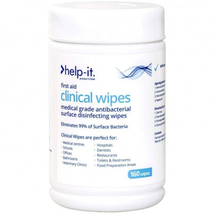Clinical Wipes Antibac 160 Pack