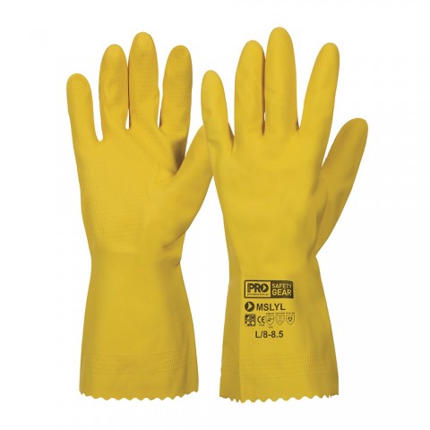PROCHOICE RUBBER GLOVES SILVER LINED