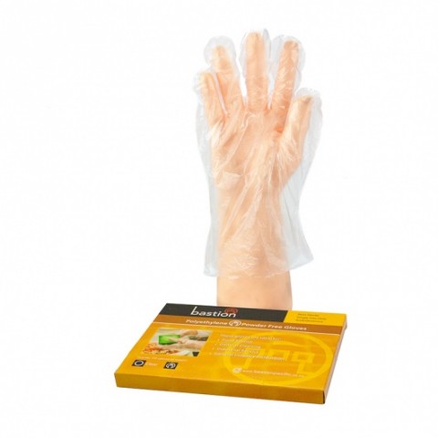 POLY GLOVES  CLEAR MED x 100pk