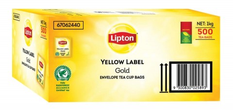 Lipton Yellow Label Gold Tea Bags 500 - Foil Wrapped