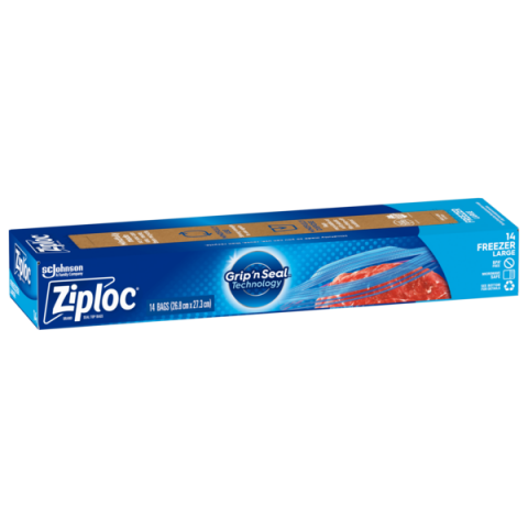 Ziploc Freezer Bag Large 14 Pack