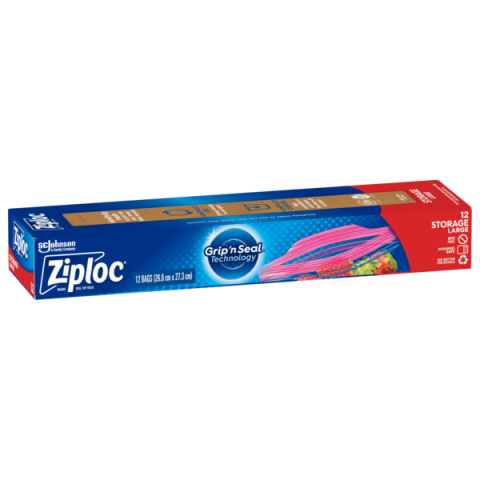 Ziploc Storage Bag Large 12 pack