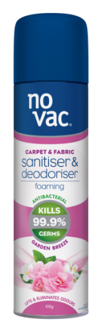 No Vac Carpet Sanitiser & Deodoriser - Garden Breeze 418g