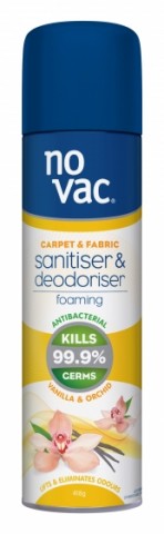 No Vac Carpet Sanitiser & Deodoriser - Vanilla 418g
