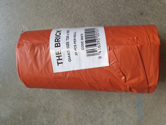 Orange Brick Bags 30MU - 25 Roll