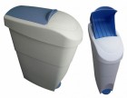 Sanitary Bin Blue & White