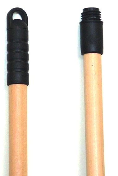 Handle Wooden Varnished Thread Cap, Threaded Wooden Pole