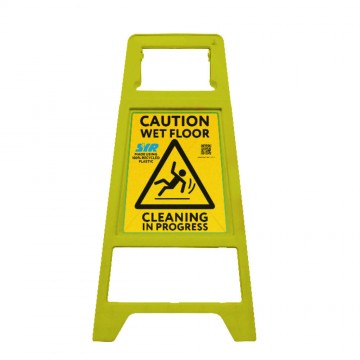 SYR Safe-Guard Recycled Caution Sign with Locking Clip