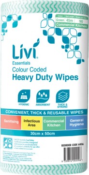 Livi Cloth Roll Green - 90 Sheets